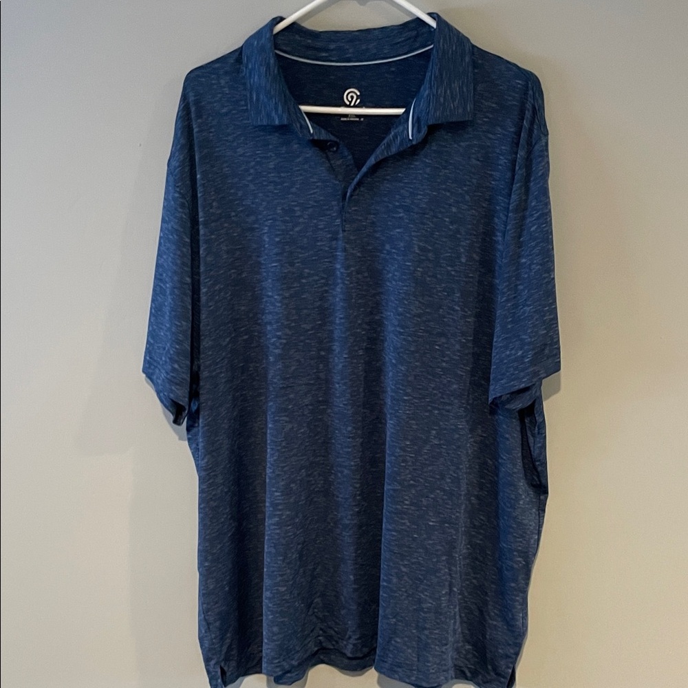 Men's Champion Blue Polo Shirt golf shirt XXL